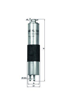 Filtro combustible KNECHT FILTER ref. KL 149