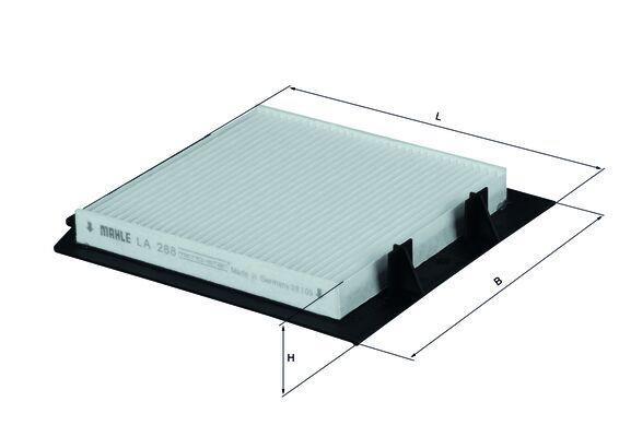 Filtro de habitáculo KNECHT FILTER 70317366 - ref. LA 288
