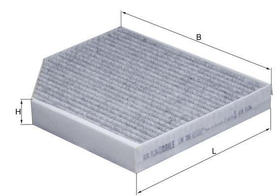 Filtre d'habitacle (Filtre à pollen) KNECHT FILTER 70360577 - ref. LAK 386