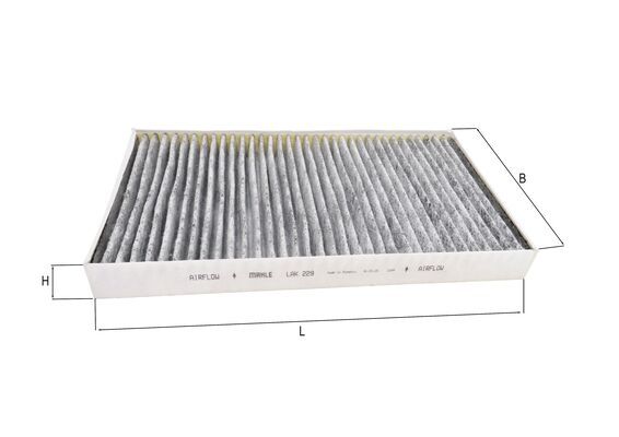Filtre d'habitacle (Filtre à pollen) KNECHT FILTER 76833040 - ref. LAK 229