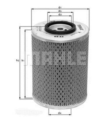 Filtro de óleo KNECHT FILTER OX 65D