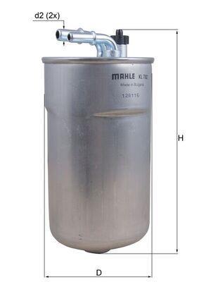 Filtro combustible KNECHT FILTER ref. KL 792