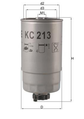 Filtro de combustível KNECHT FILTER KC 213