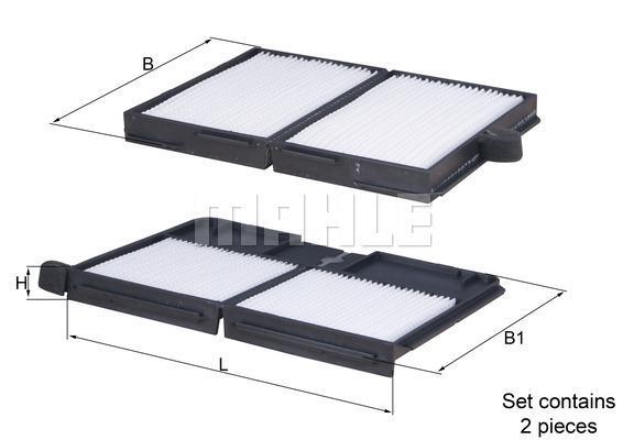 Filtre d'habitacle (Filtre à pollen) KNECHT FILTER 70517418 - ref. LA 530/S