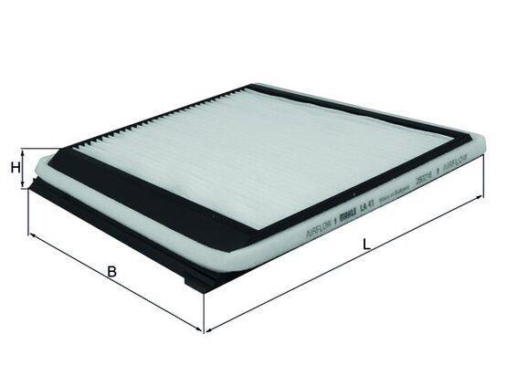 Filtre d'habitacle (Filtre à pollen) KNECHT FILTER 76417927 - ref. LA 41