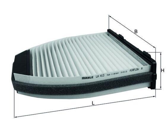 Filtre d'habitacle (Filtre à pollen) KNECHT FILTER 72392347 - ref. LA 413