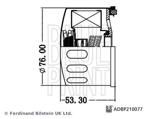 Filtro de aceite Blue Print ADBP210077