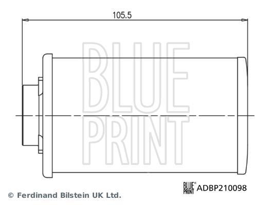 Filtro hidráulico, transmisión automática Blue Print ref. ADBP210098