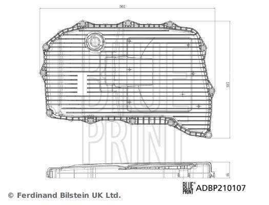 Filtro hidráulico, transmisión automática Blue Print ref. ADBP210107