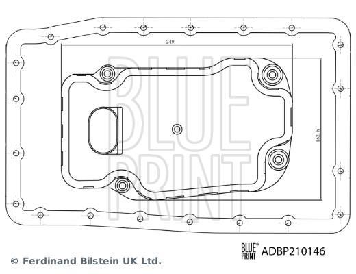 Filtro de óleo da transmissão automática Blue Print ref. ADBP210146