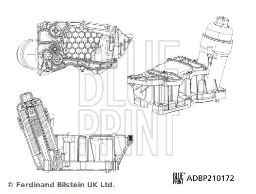 Boîtier, filtre à huile Blue Print ADBP210172