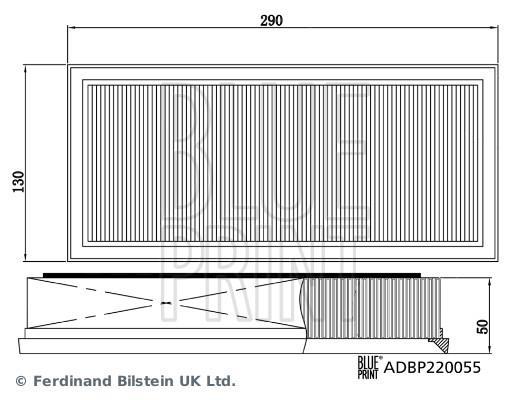 Kit de filtros de ar Blue Print ref. ADBP220055