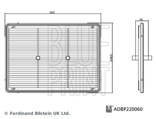Filtre à air Blue Print ADBP220060
