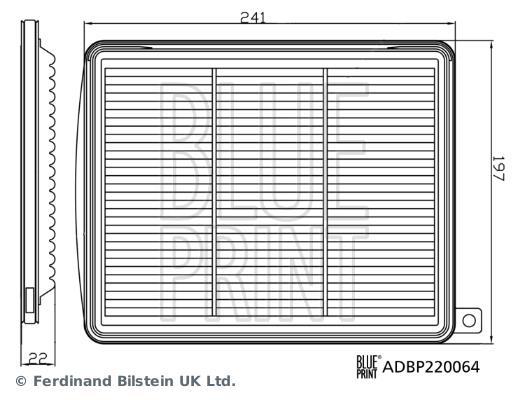 Filtre à air Blue Print ADBP220064