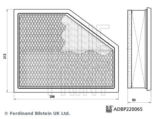 Filtre à air Blue Print ADBP220065