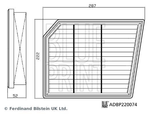 Filtre à air Blue Print ADBP220074