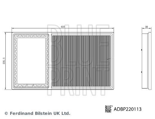 Filtre à air Blue Print ref. ADBP220113