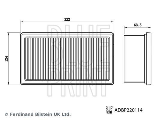 Filtre à air Blue Print ref. ADBP220114