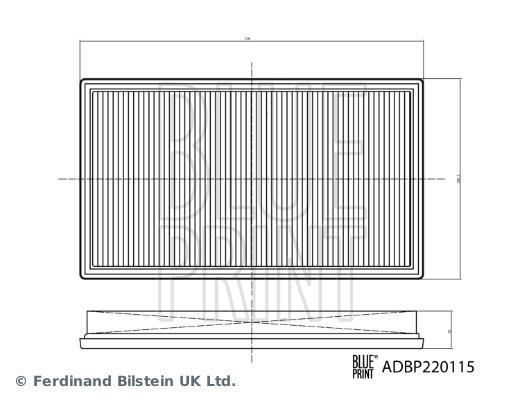 Filtro de ar Blue Print ADBP220115