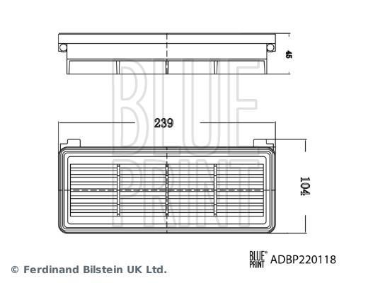 Filtre à air Blue Print ADBP220118