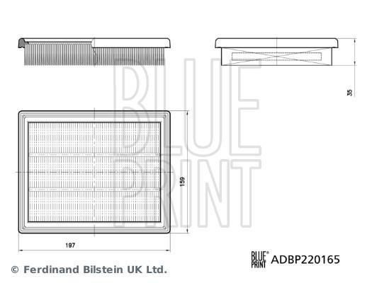 Filtro de ar Blue Print ADBP220165