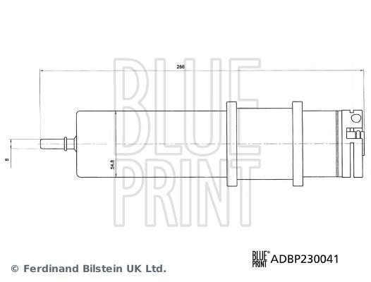 Filtro de combustível Blue Print ADBP230041