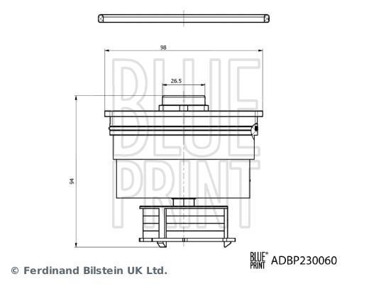 Filtro combustible Blue Print ADBP230060