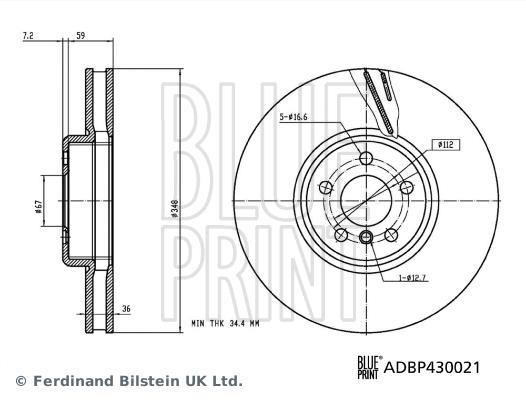 Discos de freno Blue Print ref. ADBP430021