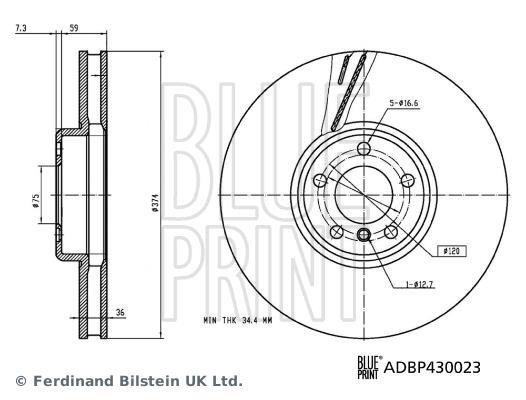 Discos de freno Blue Print ref. ADBP430023