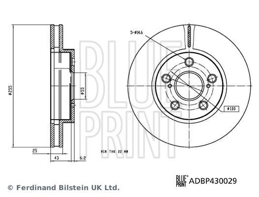Discos de freno Blue Print ref. ADBP430029