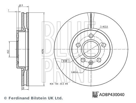 Disques de frein Blue Print ADBP430040