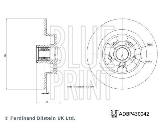 Disques de frein Blue Print ref. ADBP430042
