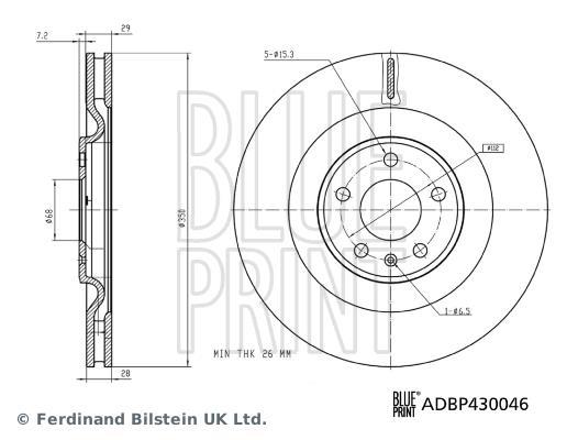 Disques de frein Blue Print ADBP430046