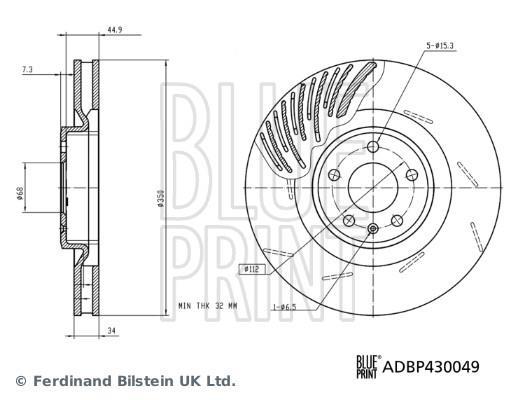 Discos de freno Blue Print ref. ADBP430049