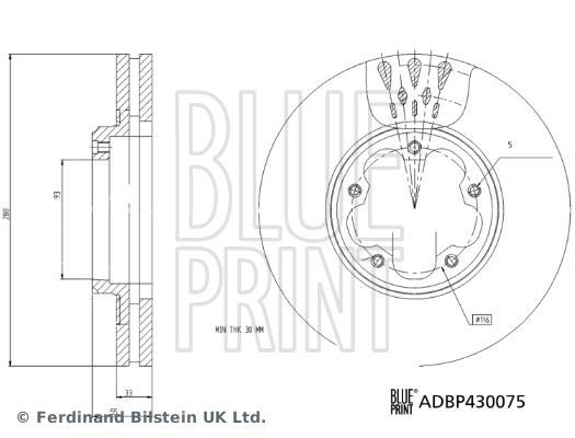 Discos de freno Blue Print ref. ADBP430075