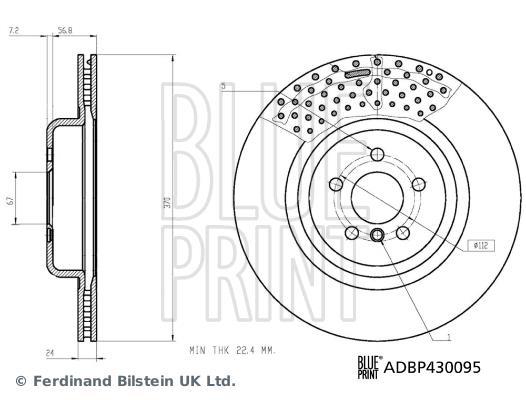 Discos de freno Blue Print ref. ADBP430095