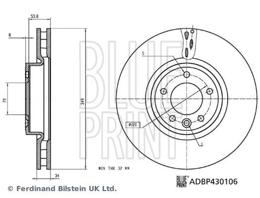 Discos de freno Blue Print ref. ADBP430106