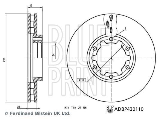 Discos de freno Blue Print ref. ADBP430110