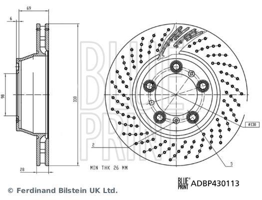 Discos de freno Blue Print ref. ADBP430113