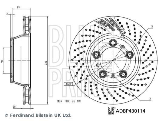 Discos de travão Blue Print ref. ADBP430114