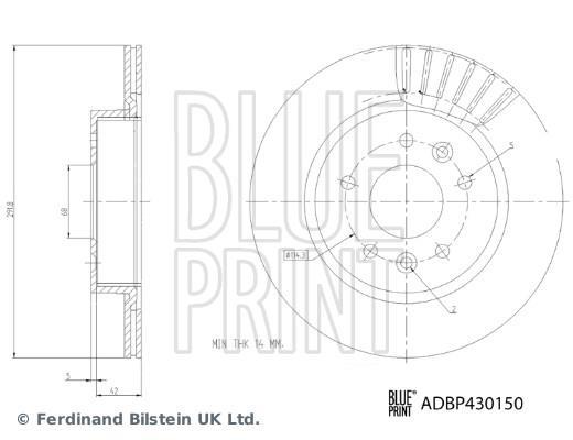 Discos de freno Blue Print ref. ADBP430150