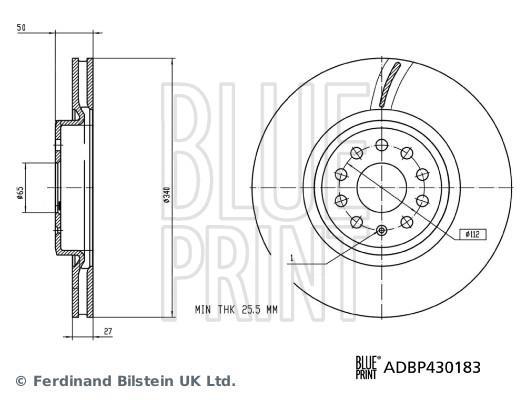 Discos de travão Blue Print ref. ADBP430183