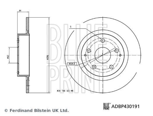 Discos de travão Blue Print ref. ADBP430191