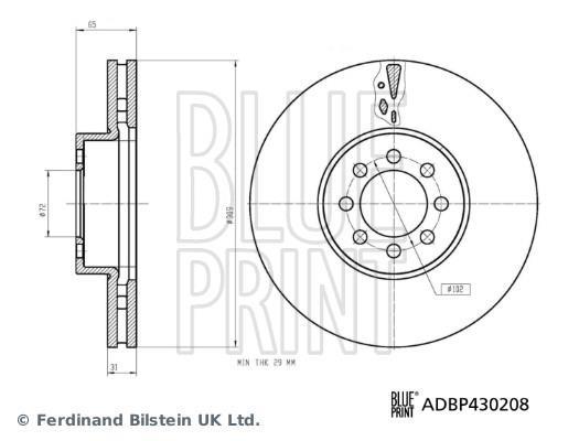 Discos de travão Blue Print ADBP430208