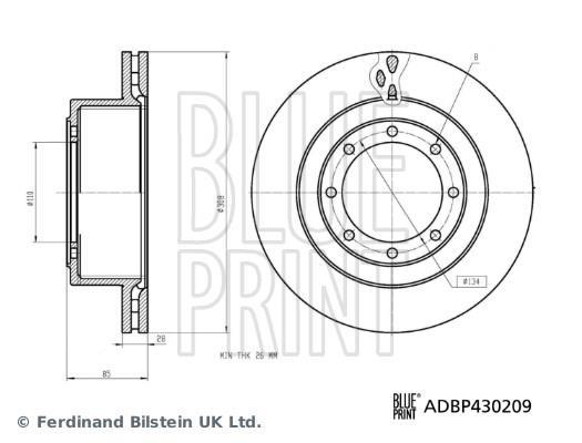 Disques de frein Blue Print ADBP430209