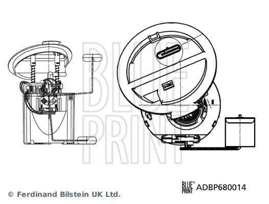 Unidade de injeção de combustível Blue Print ref. ADBP680014