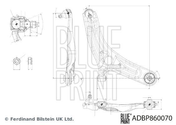 Triangle de suspension Blue Print ref. ADBP860070