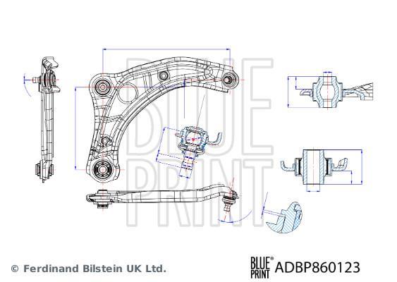 Triangle de suspension Blue Print ref. ADBP860123