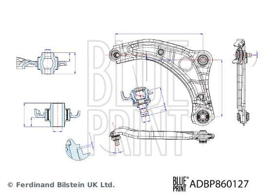 Triangle de suspension Blue Print ref. ADBP860127