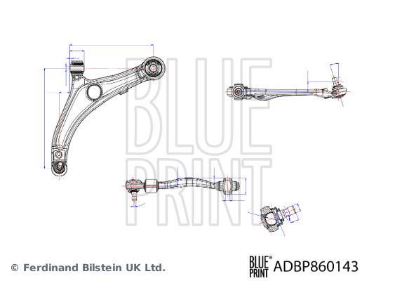 Triangle de suspension Blue Print ref. ADBP860143